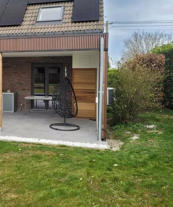 Extension avec auvent et terrasse couverte